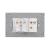 Intrerupator Simplu Cap Scara + Priza cu Rama din Sticla LUXION, Standard Italian, 3M SmartElectro IntelligentHouse
