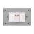 Intrerupator Simplu Mecanic 1M si 2 Taste False LUXION cu Rama din Sticla, Standard Italian, 3M SmartElectro IntelligentHouse