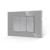 Intrerupator Simplu Mecanic 1M si 2 Taste False LUXION cu Rama din Sticla, Standard Italian, 3M SmartElectro IntelligentHouse