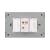 Intrerupator Simplu Cruce Mecanic 1M si 2 Taste False LUXION cu Rama din Sticla, Standard Italian, 3M SmartElectro IntelligentHouse