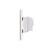 Priza Simpla si 1 Tasta Falsa cu Rama din Sticla LUXION, Standard Italian, 3M SmartElectro IntelligentHouse