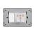 Priza Simpla si 1 Tasta Falsa cu Rama din Sticla LUXION, Standard Italian, 3M SmartElectro IntelligentHouse