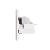 Priza Dubla Schuko + TV + Internet cu Rama din Sticla LUXION, Standard Italian, 6M SmartElectro IntelligentHouse