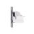 Priza Dubla Schuko + TV + Internet cu Rama din Sticla LUXION, Standard Italian, 6M SmartElectro IntelligentHouse