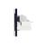 Priza Dubla Schuko + TV + Internet cu Rama din Sticla LUXION, Standard Italian, 6M SmartElectro IntelligentHouse