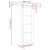 Ușa glisantă  cu set de accesorii 83x232 cm din lemn masiv de pin, Ușa interioară  "ORKDAL" 83x232x4 cm din lemn masiv de pin GartenMobel Dekor