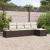 Set de canapea 5 piese cu perne Ratan polimeric maro GartenMobel Dekor