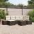 Set de canapea cu 7 piese și perne Maro Poliratan GartenMobel Dekor