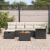 Set Canapea Grădină 7 Piese cu Perne Poliratan Negru GartenMobel Dekor