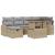 Set de Canapea cu 7 Piese Perne Ratan PE Bej GartenMobel Dekor