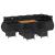 Set canapea grădină  9 piese cu perne negru poliratan acacia, Set dining grădină  3 piese cu perne negru poliratan acacia GartenMobel Dekor