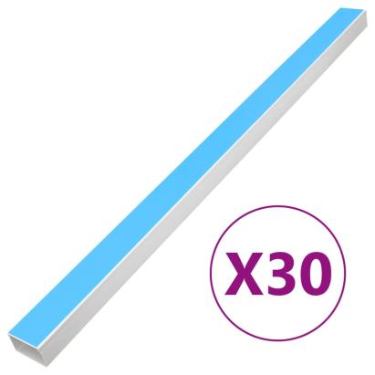 Șine de cabluri autoadezive, 50x25 mm, 30 m, PVC GartenMobel Dekor