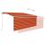 Copertină retractabilă manual stor&LED portocaliu&maro 3x2,5 m   GartenMobel Dekor