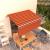 Copertină retractabilă automat cu stor portocaliu&maro 3x2,5 m GartenMobel Dekor