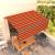 Copertină retractabilă manual cu stor, portocaliu&maro, 4x3 m GartenMobel Dekor