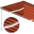 Copertină automată cu stor&senzor vânt&LED portocaliu&maro 4x3m   GartenMobel Dekor