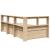 Pat cu bibliotecă fără saltea, 90x190 cm, lemn masiv de pin GartenMobel Dekor