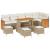Set canapea grădină  9 piese cu perne Bej Ratan Acacia, Canapea grădină  2 locuri cu perne Bej Ratan, Set dining grădină  3 piese cu perne Bej Ratan Acacia GartenMobel Dekor