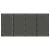 Set dining grădină  7 piese negru ratan polimeric, Scaune grădină  cu perne - Set 2 piese în negru ratan polimeric GartenMobel Dekor