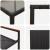 Set dining grădină  7 piese negru ratan polimeric, Scaune grădină  cu perne - Set 2 piese în negru ratan polimeric GartenMobel Dekor
