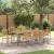 Set de Masă pentru Grădină  cu 9 Piese Gri Rattan Polimeric Acacia, Scaune Stivuibile pentru Grădină  cu Perne 2 buc Gri Rattan Polimeric GartenMobel Dekor
