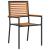 Set de Dining pentru Grădină cu 9 Piese Negru Rattan Poliester Acacia, Scaune de Grădină Stivuibile cu Perne 2 buc Negru Rattan Poliester GartenMobel Dekor