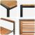 Set de Dining pentru Grădină din 5 Piese Gri Poli Rattan Acacia, Scaune Stivuibile pentru Grădină  cu Perne 2 buc Gri Poli Rattan GartenMobel Dekor