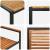 Set Dining Grădină  7 Piese Negru Poly Rattan Acacia, Scaune Grădină Stivuibile  cu Perne 2 buc Negru Poly Rattan GartenMobel Dekor