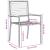 Set Dining Grădină  7 Piese Negru Poly Rattan Acacia, Scaune Grădină Stivuibile  cu Perne 2 buc Negru Poly Rattan GartenMobel Dekor