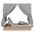 Lounger dublu Set de 2 Bej și gri deschis Poliratan GartenMobel Dekor