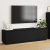 Cabinet TV cu LED Negru Stejar 180x38x49 cm Lemn prelucrat GartenMobel Dekor