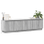 Dulap TV cu LED Gri Sonoma 200x40x49 cm Lemn ingineresc GartenMobel Dekor