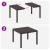 Set dining grădină cu perne maro poli ratan GartenMobel Dekor