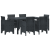 Set de Masă pentru Grădină 7 Piese Anthracite Poliratan GartenMobel Dekor
