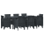 Set mese grădină 9 piese cu perne Anthracite Poly Rattan GartenMobel Dekor