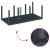 Set mese grădină 9 piese cu perne Anthracite Poly Rattan GartenMobel Dekor