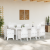 Set de dining 9 piese pentru grădină Alb Poliratan GartenMobel Dekor