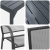 Set de Mobilier pentru Hol  9 Piese Oțel Antracit, Masă de Grădină Extensibilă  Antracit (140-210)x90x73 cm Oțel GartenMobel Dekor