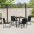 Set de dining pentru grădină din 5 piese cu perne Negre din Poliratan GartenMobel Dekor