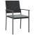 Set de dining pentru grădină 5 piese cu perne Negru Rattan Poli GartenMobel Dekor