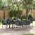 Set de mobilier pentru grădină cu 7 piese și perne Poliratan negru GartenMobel Dekor