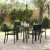 Set de dining pentru grădină 5 piese Negru HDPE GartenMobel Dekor