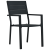 Set mese grădină 5 Piese Negru HDPE GartenMobel Dekor