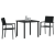Set de dining în grădină 3 piese Negru Poly Rattan GartenMobel Dekor