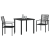 Set de dining pentru grădină 3 piese Negru Ratan PVC GartenMobel Dekor