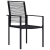 Set de dining de grădină 5 piese Negru Rattan PVC GartenMobel Dekor
