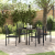 Set de dining de grădină 5 piese Negru Rattan PVC GartenMobel Dekor