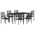 Set masă pentru grădină cu 7 piese Negru Rattan PVC GartenMobel Dekor