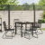 Set de masă de grădină 5 piese Negru Rattan PVC GartenMobel Dekor