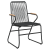 Set de masă de grădină 5 piese Negru Rattan PVC GartenMobel Dekor